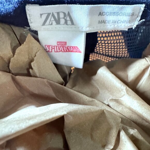 ZARA Kids Marvel Spider-Man Trucker Hat Red Blue Mesh Baseball Cap Youth - Picture 3 of 5